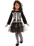 Black And White Skeleton Girls Tutu Halloween Costume - Main Image