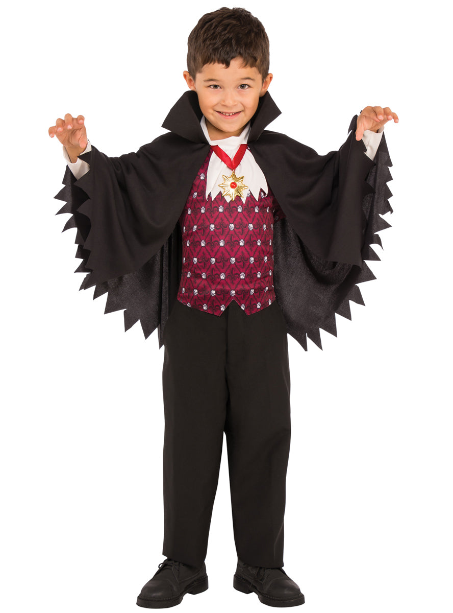 Dracula Boys Vampire Halloween Costume - Main Image