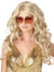 Women's Long Blonde Curly 1970s  Supermodel Costume Wig Main Image