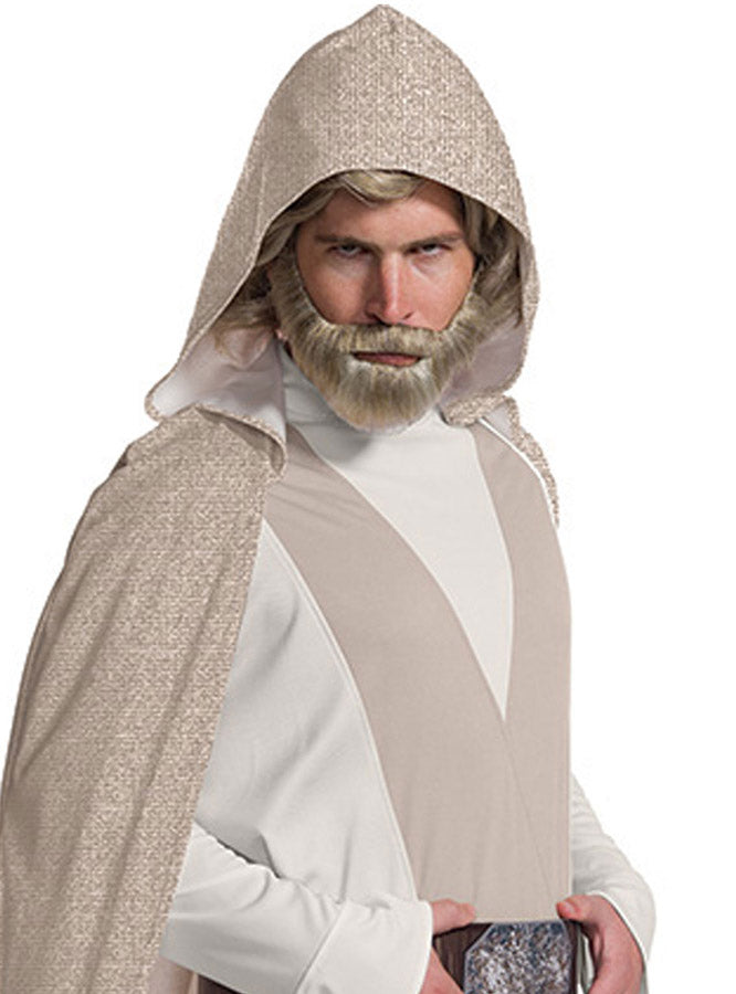 Image of Luke Skywalker Mens Star Wars Jedi Costume - Close Up Image 1