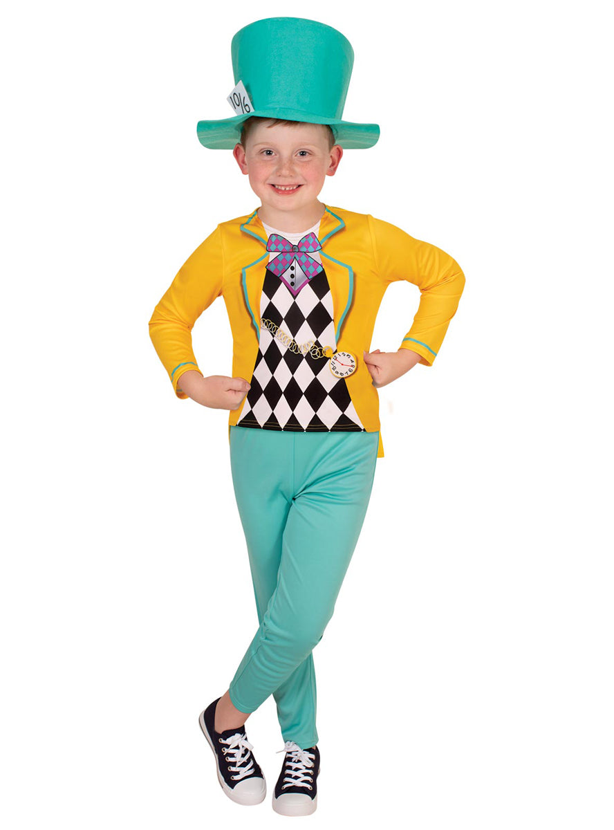 Disney Mad Hatter Boys Alice In Wonderland Costume - Alternative Image