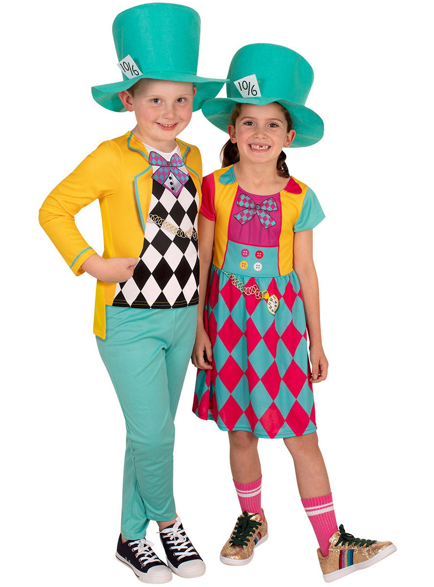 Classic Mad Hatter Girls Alice In Wonderland Costume