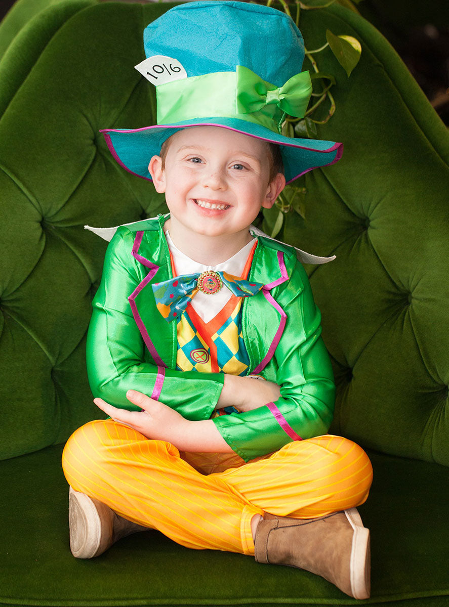 Image of Mad Hatter Deluxe Teen Boys Costume - Lifestyle Image