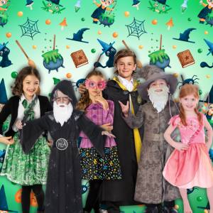 Image of kids in magical costumes