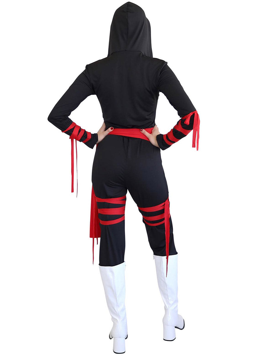 Back image of Masked Japanese Ninja Sexy Womens Costume