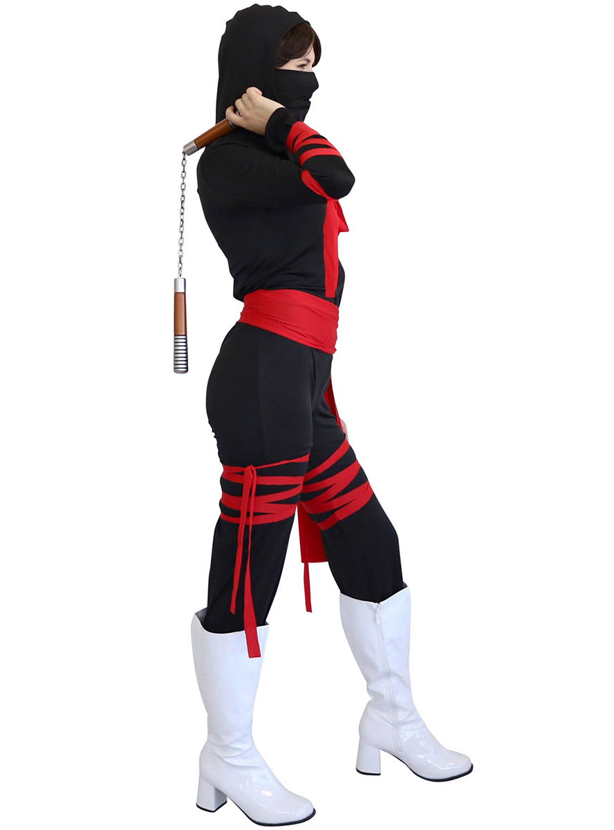 Side image of Masked Japanese Ninja Sexy Womens Costume