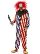 Mens evil clown halloween costume - Main image