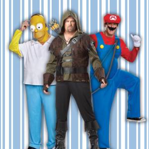 Image of three men in costumes