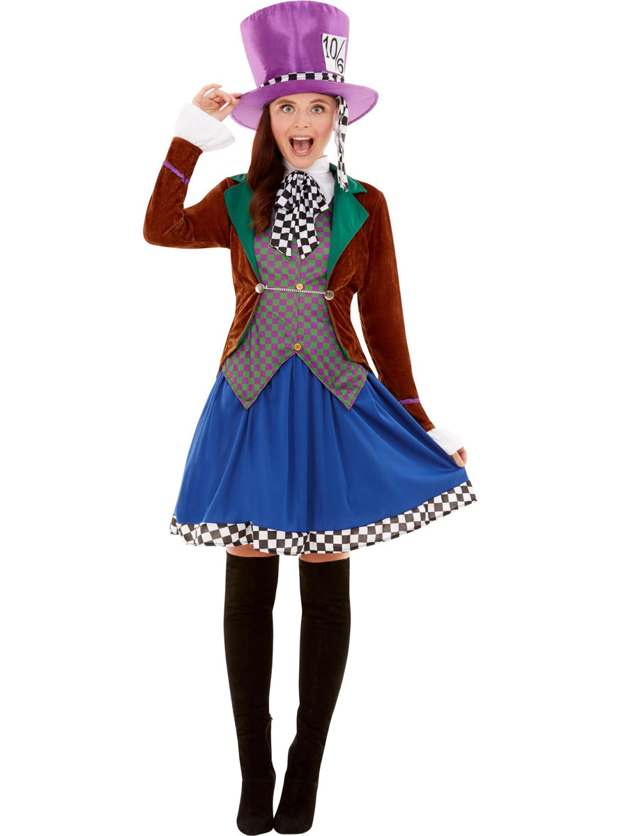 Womens mad hatter tea party costume - Alternative image