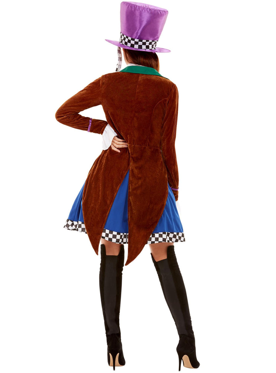 Womens mad hatter tea party costume - Back image