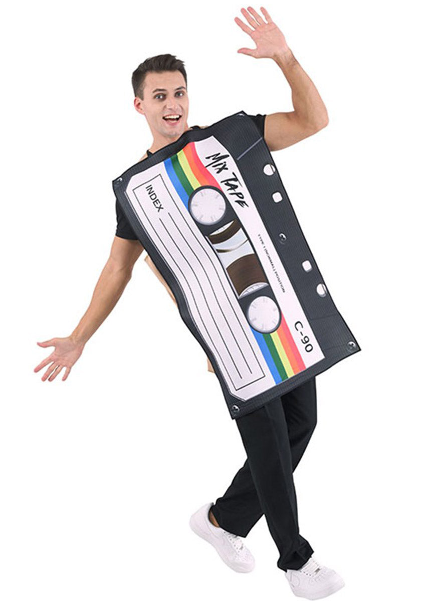 1980s Mens Novelty Cassette Tape Costume - Main Image