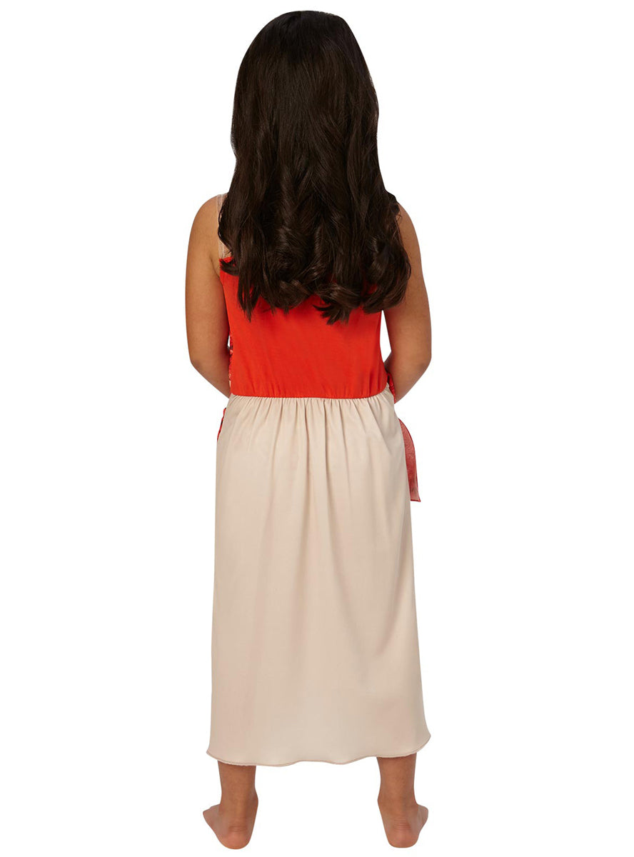 Moana Classic Girls Disney Costume - Back Image