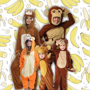 Image of people wearing monkey costumes