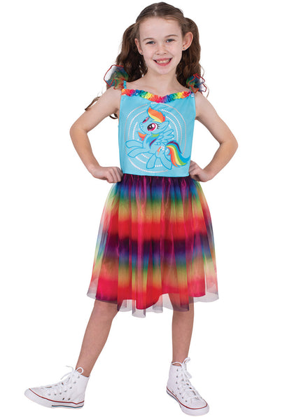 Rainbow Dash Girls My Little Pony Tutu Costume - Main Image