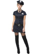 Womens sexy Navy Blue Police Officer Costume - Main Image