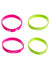 Image of Back To The 80s Pink And Green  Costume Wristbands