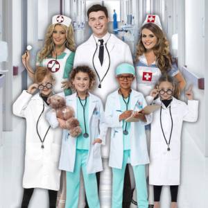 Image of people in nurse and doctor costumes