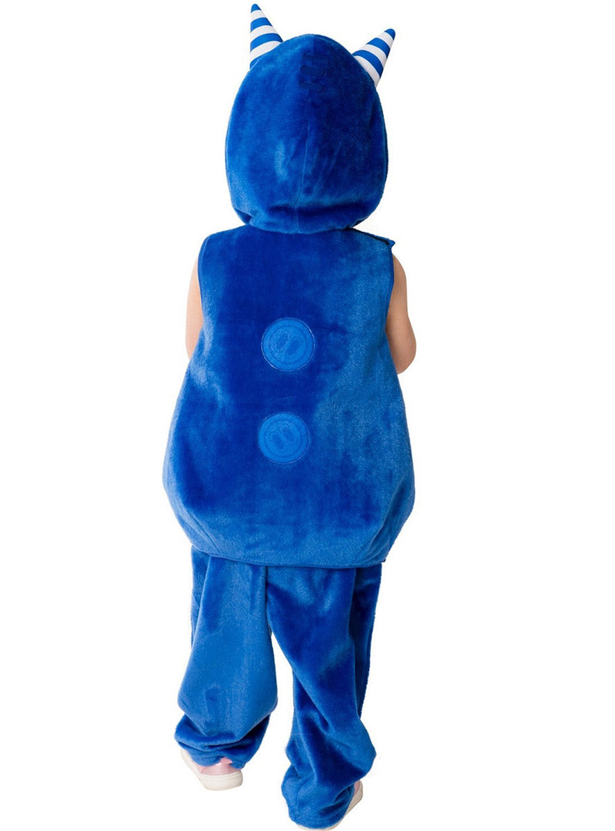 Back image of Oddbods Boys Pogo Blue Monster Costume