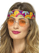 Image of Orange Lens Womens 1970s Hippie Costume Glasses