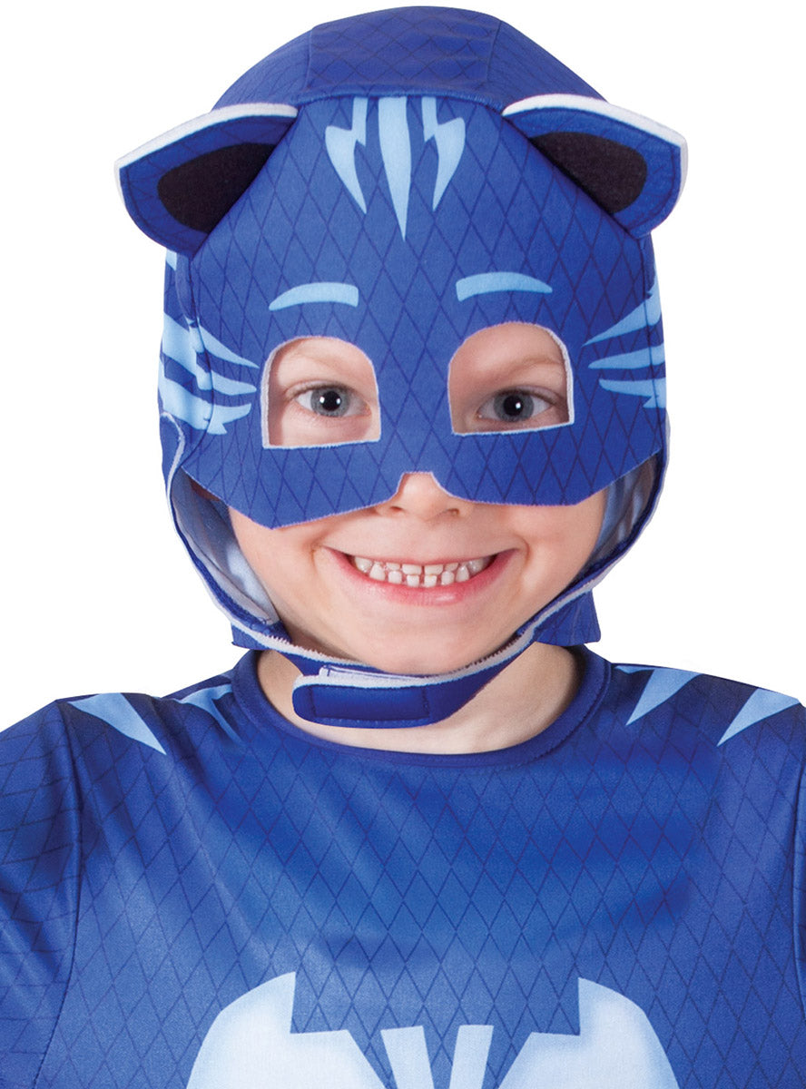 Catboy Boys Blue PJ Masks Character Costume - Mask Image