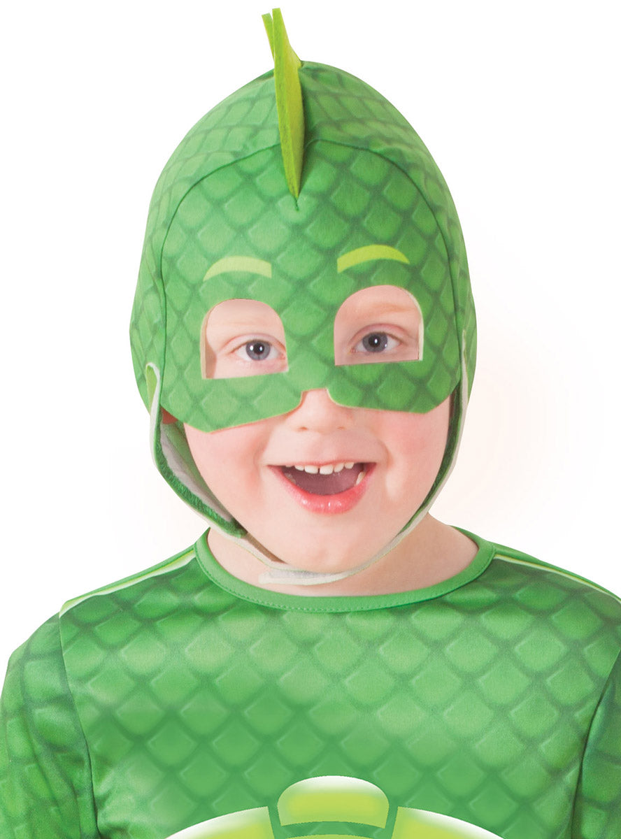 Gekko Boys Green PJ Masks Character Costume - Mask Image