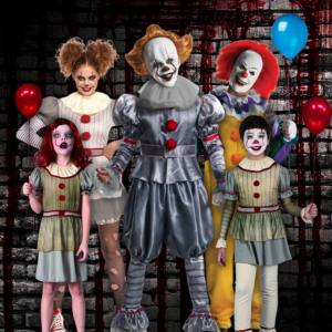 Image of people wearing Pennywise costumes