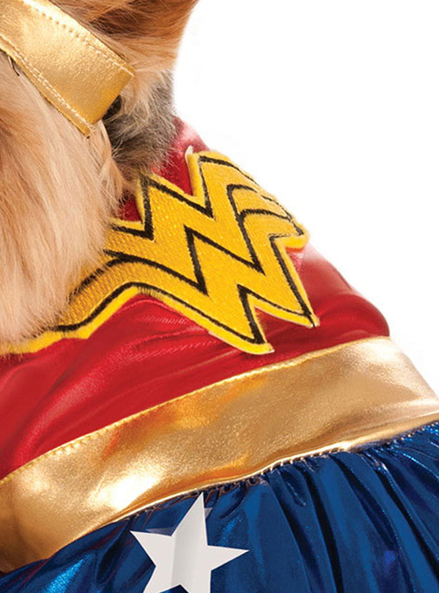 Image of Wonder Woman Pet Dog Costume - Close Image