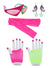 Main image of Back To The 80s Pink And Green Costume Accessory Set