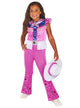 Image of Cute Pink Cowgirl Barbie Girls Dress Up Costume