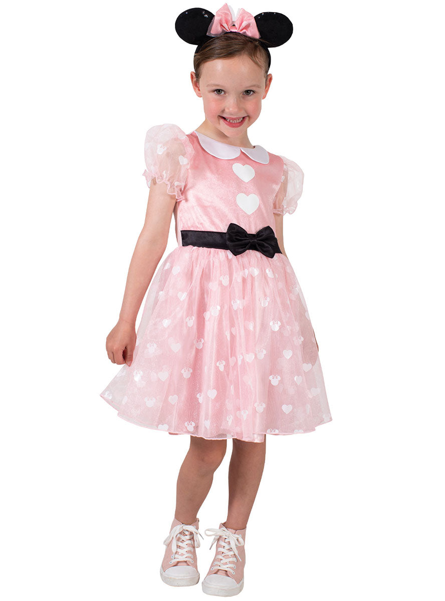 Image of Minnie Mouse Toddler Girls Pink Premium Costume - Main Image