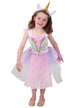 Toddler Girls Rainbow Unicorn Costume - Main Image