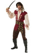 Mens Red Pirate Raider Costume - Main Image