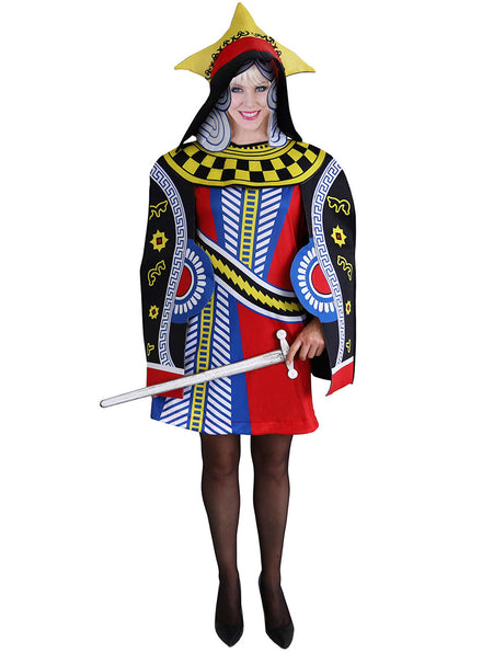 Image of Playing Card Queen of Hearts Womens Costume