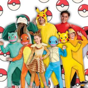 Image of people in Pokemon costumes