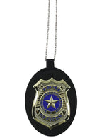 Image of Police Officer Costume Badge On Necklace