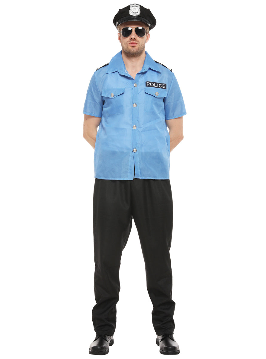 Alternative image of Police Officer Mens Blue Costume Shirt