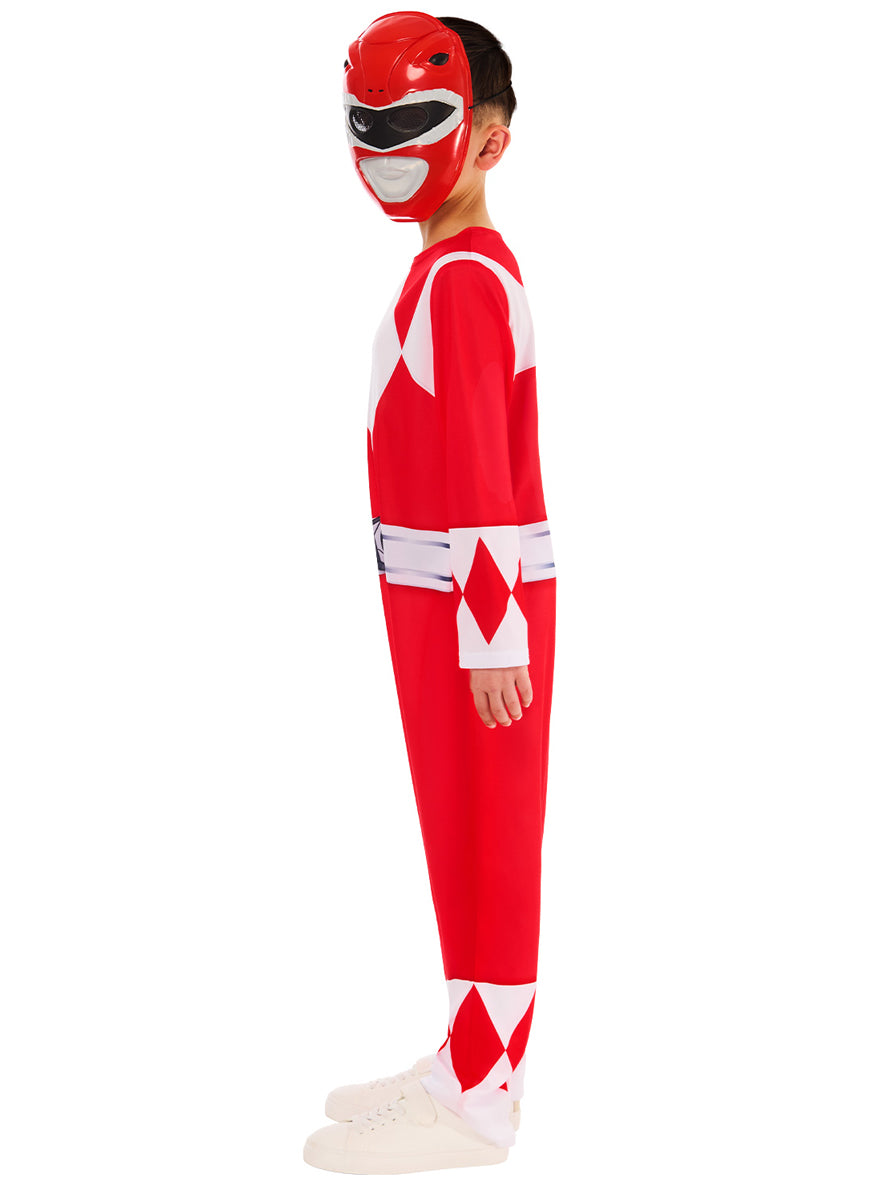 Red Power Ranger Boys Costume - Side Image 2