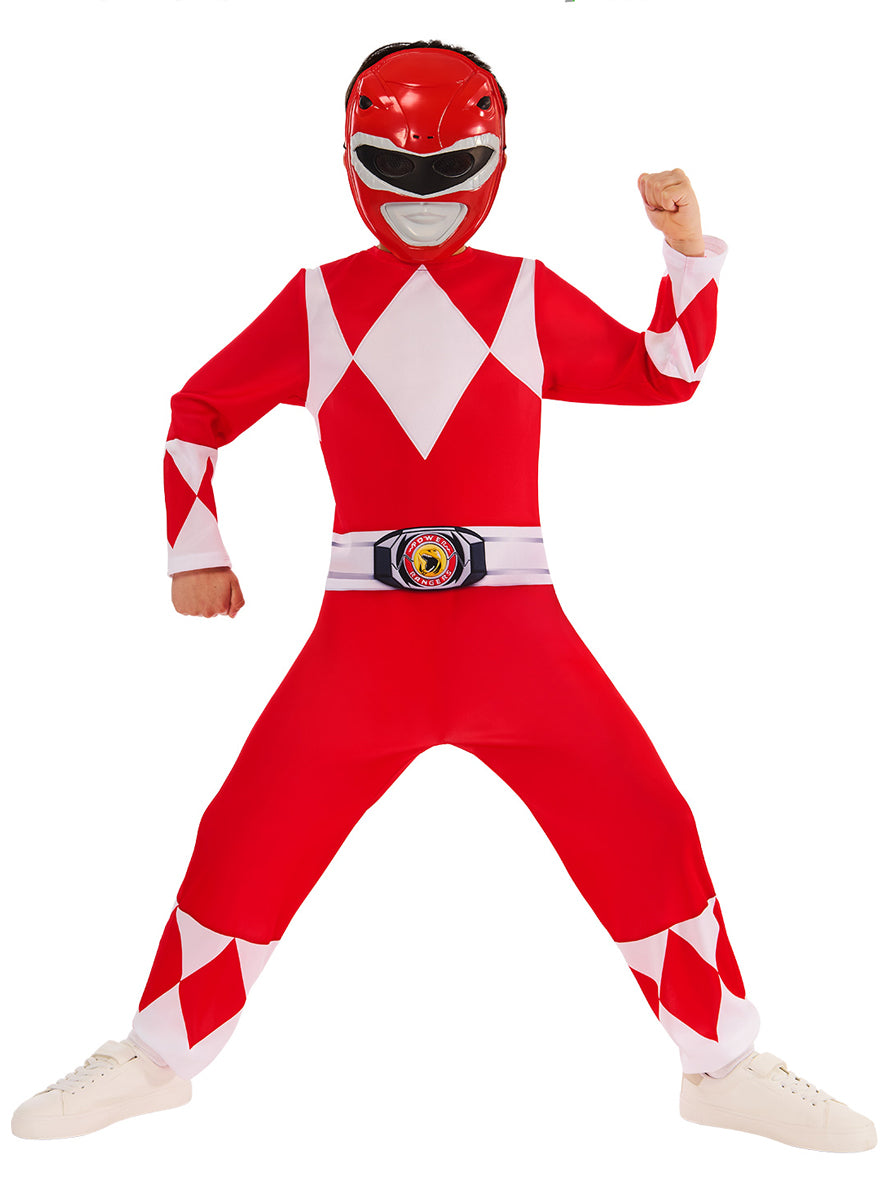 Red Power Ranger Boys Costume - Main image