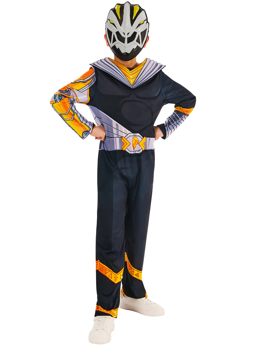 Cosmic Fury Boys Black Power Ranger Costume - Main Image