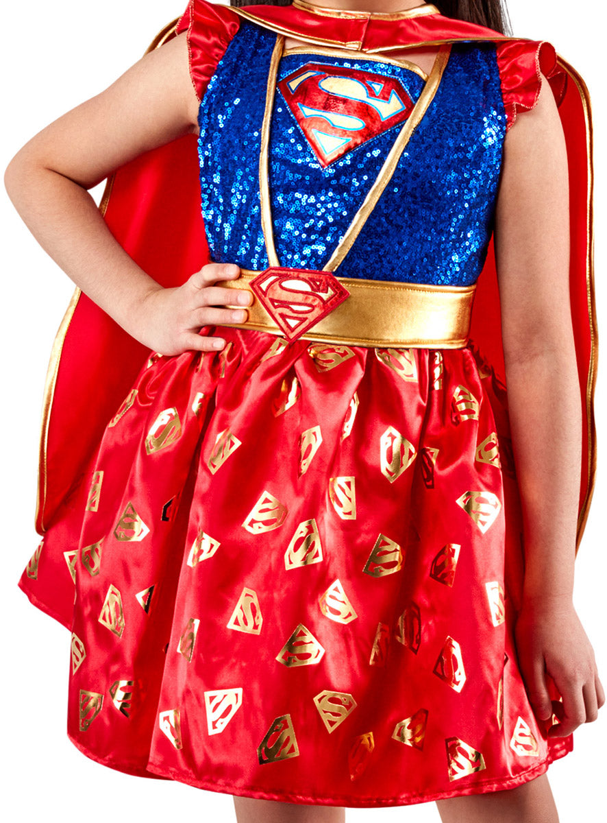 Close Image of DC Comics Premium Supergirl Girls Superhero Costume