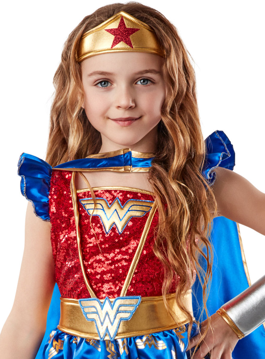 Close Image of DC Comics Premium Wonder Woman Girls Superhero Costume