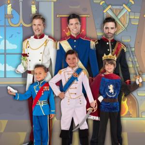 Image of men and boys in prince costumes