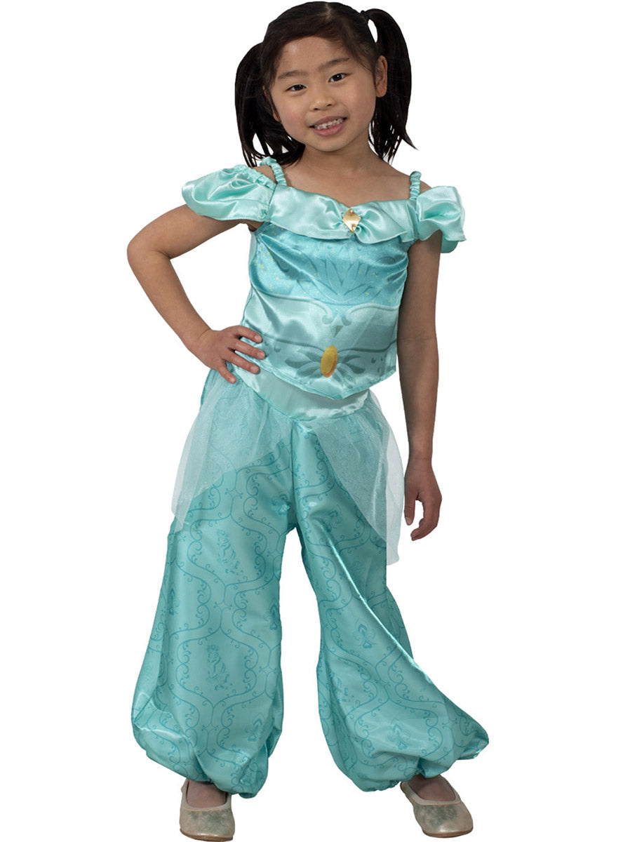 Princess Jasmine Girls Disney Aladdin Costume - alternative image 2