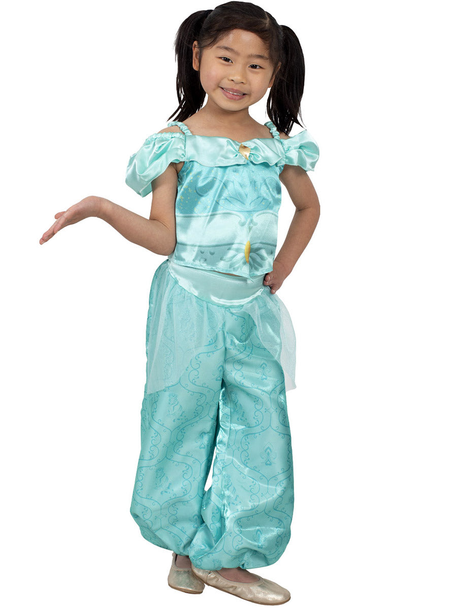 Princess Jasmine Girls Disney Aladdin Costume - alternative image 1