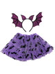 Image of Glitter Bat Purple Headband And Tutu Costume Accessory Set