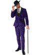 Main Image of Purple Zebra Print Mens Pimp Costume Suit