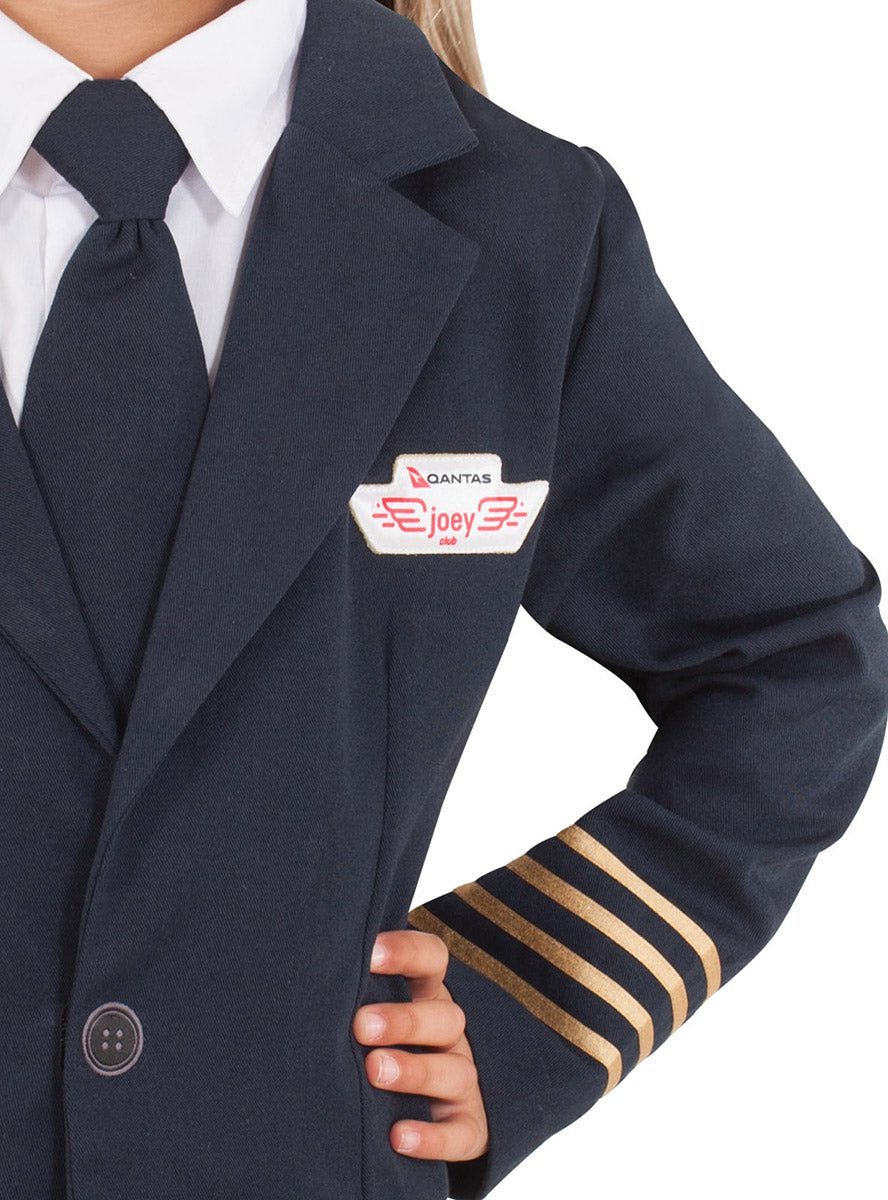 Close image of QANTAS Captain Boys Pilot Uniform Costume