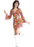 Main image of Paisley Print Womens Rainbow 1960s Hippie Costume