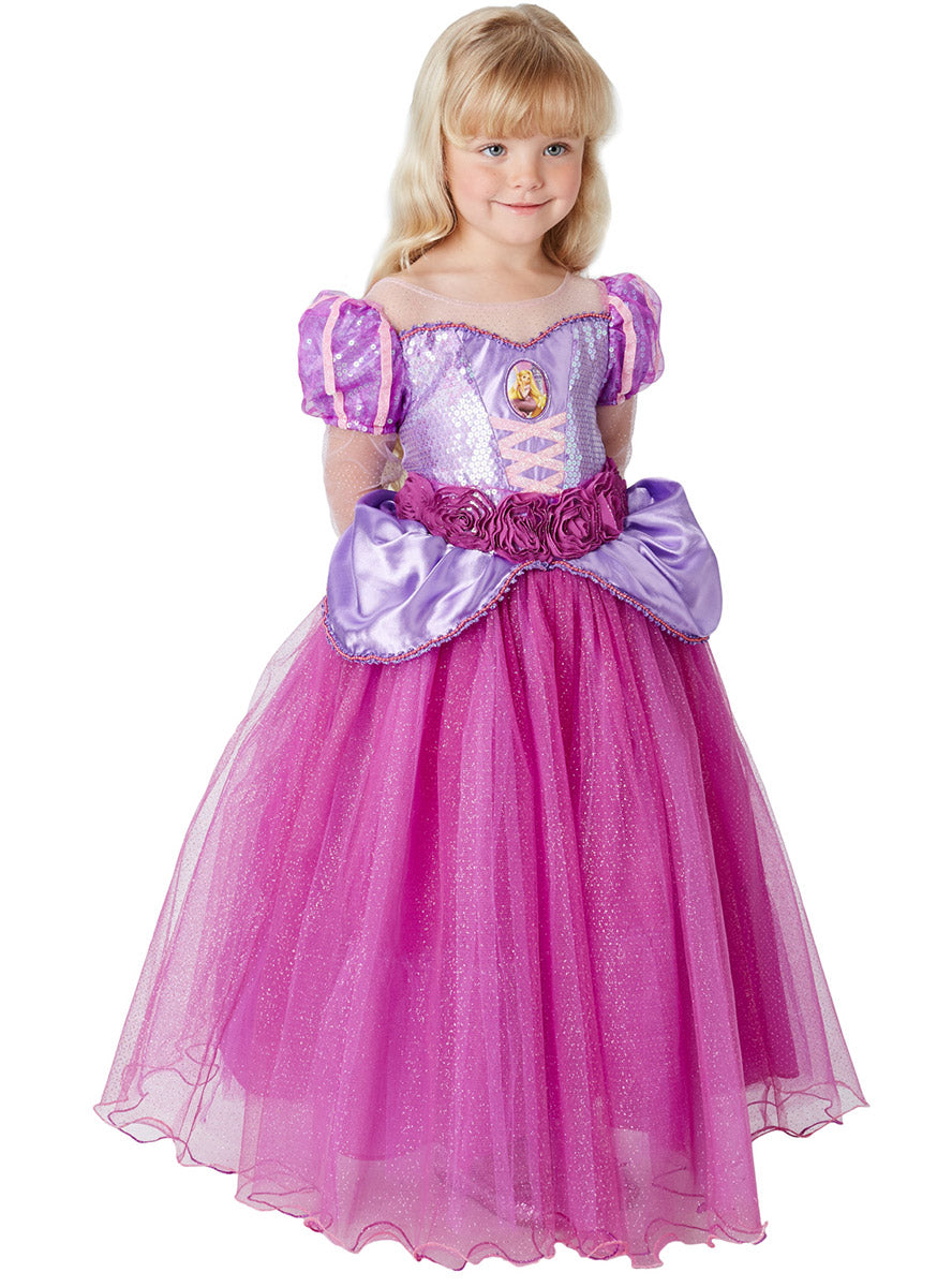 Alternative Image of Tangled Princess Rapunzel Premium Girls Disney Costume