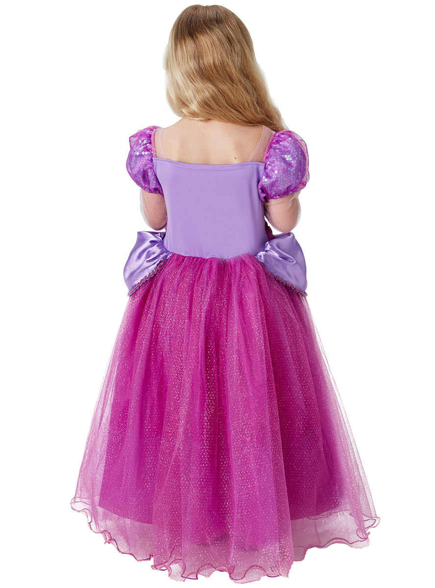 Back Image of Tangled Princess Rapunzel Premium Girls Disney Costume